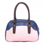Beau Design Stylish  Blue Color Imported PU Leather Casual Handbag With Double Handle For Women's/Ladies/Girls